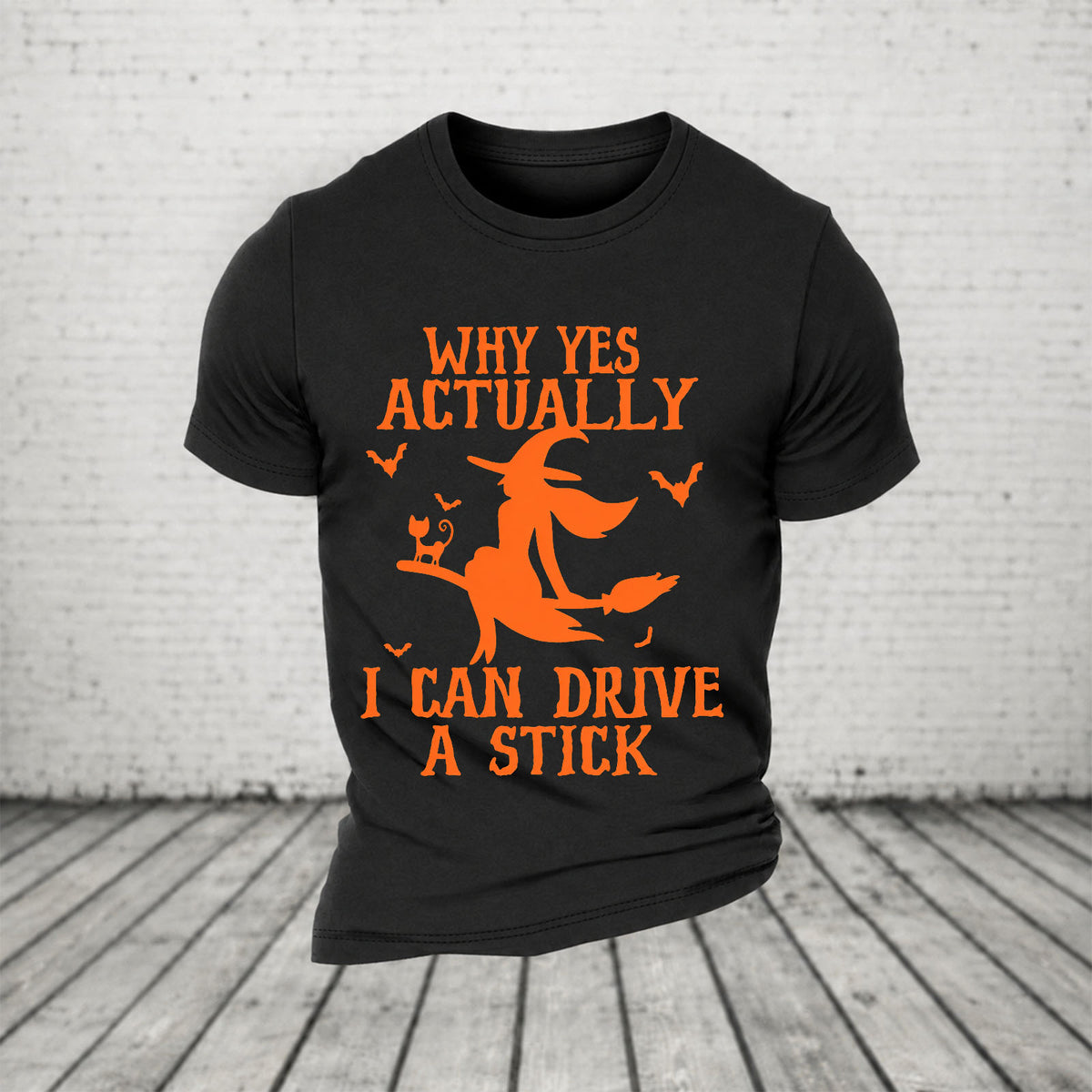 Halloween Why Yes Actually I Can Drive A Stick Casual Loose T-Shirt