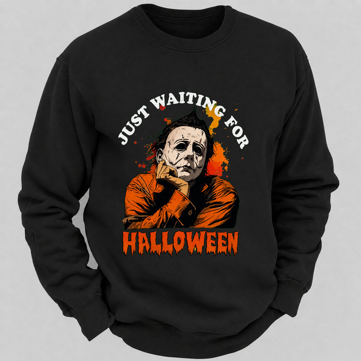 Just Waiting For Halloween Casual Loose Sweatshirts