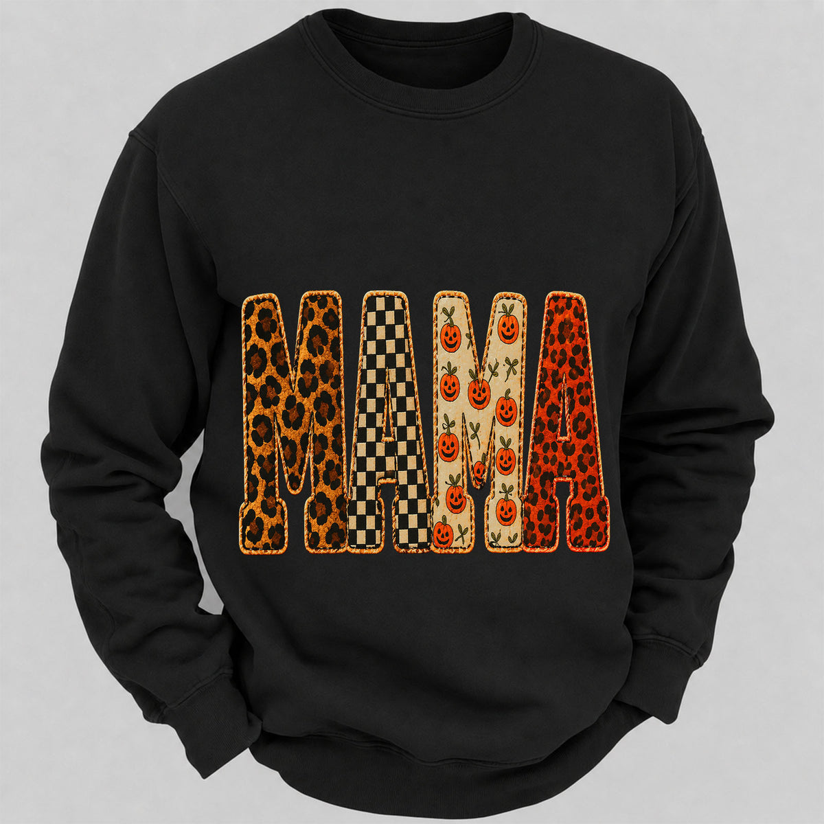 Mama Halloween Casual Loose Sweatshirts