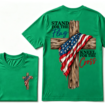 Stand For The Flag Kneel For The Cross T-Shirt