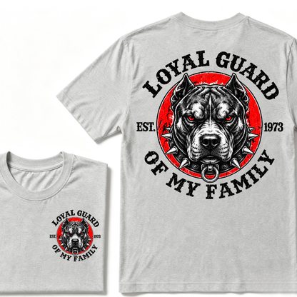 Custom EST Year Pitbull Loyal Guard Of My Family Tee