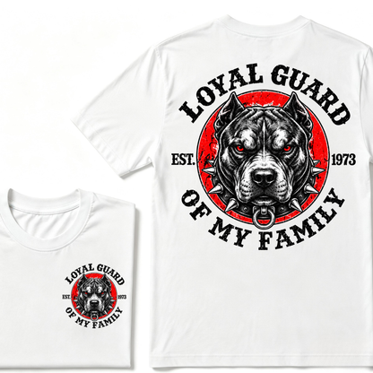 Custom EST Year Pitbull Loyal Guard Of My Family Tee