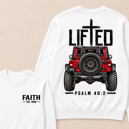 Custom Year Lifted Faith Jeep Christian Sweatshirt