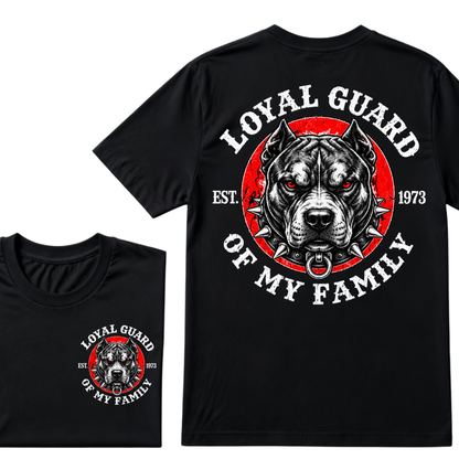 Custom EST Year Pitbull Loyal Guard Of My Family Tee