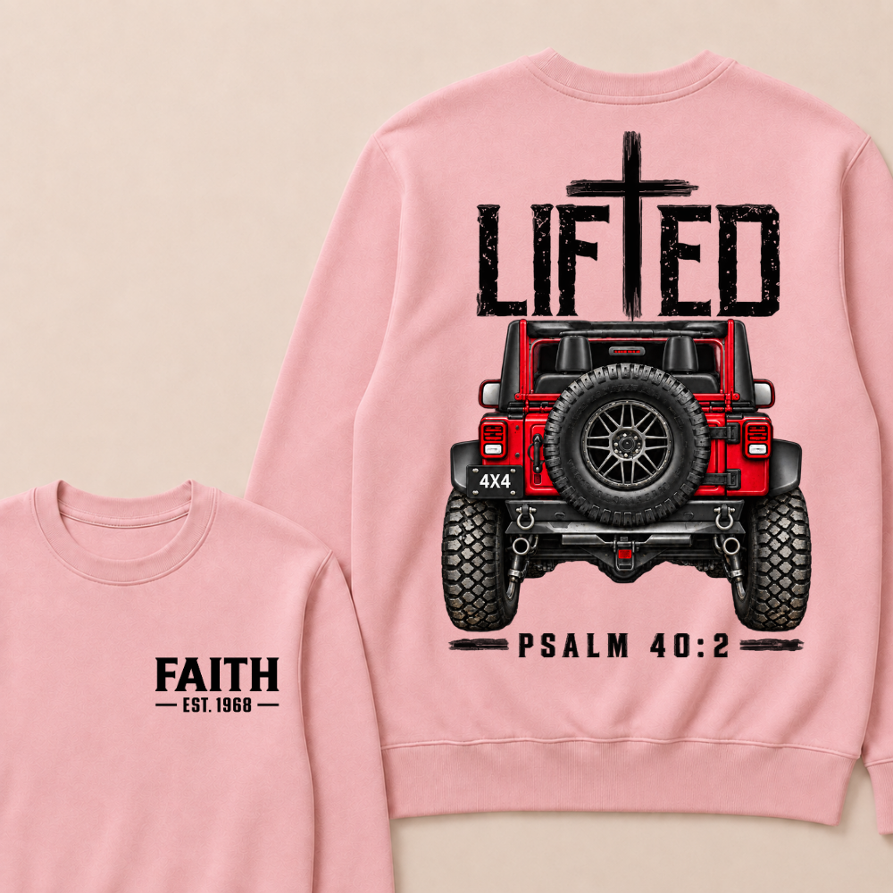 Custom Year Lifted Faith Jeep Christian Sweatshirt