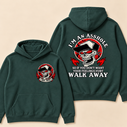Custom EST.Year I'm An Asshole Walk Away Print Hoodie