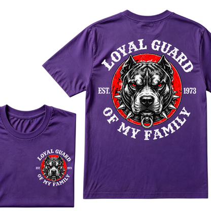 Custom EST Year Pitbull Loyal Guard Of My Family Tee