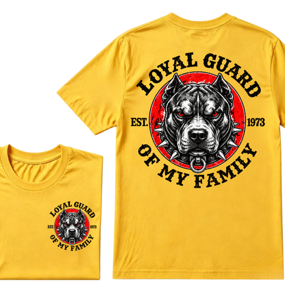 Custom EST Year Pitbull Loyal Guard Of My Family Tee