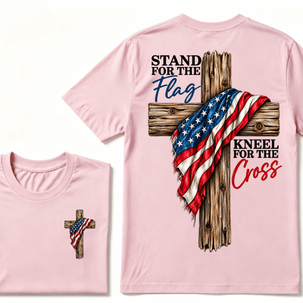 Stand For The Flag Kneel For The Cross T-Shirt