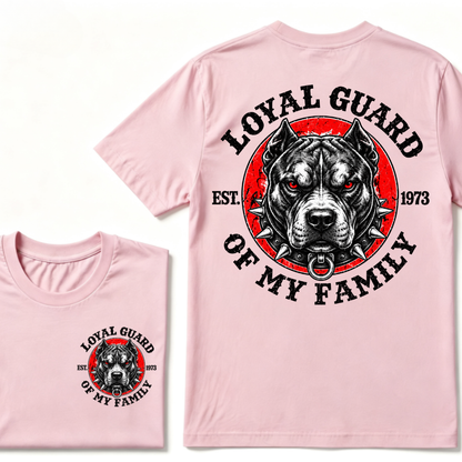 Custom EST Year Pitbull Loyal Guard Of My Family Tee