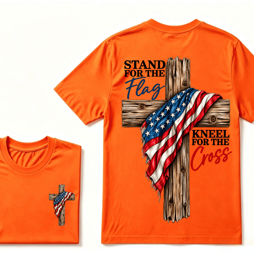 Stand For The Flag Kneel For The Cross T-Shirt