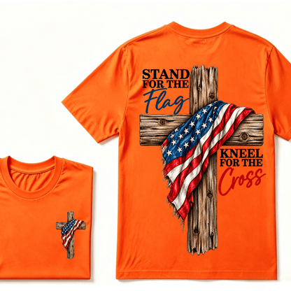 Stand For The Flag Kneel For The Cross T-Shirt