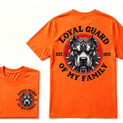 Custom EST Year Pitbull Loyal Guard Of My Family Tee