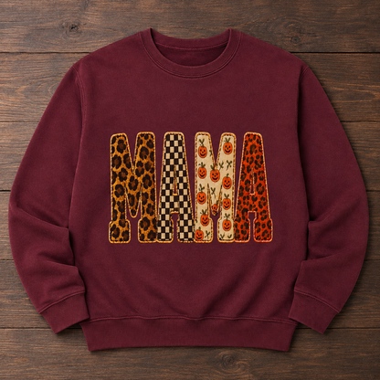Mama Halloween Casual Loose Sweatshirts