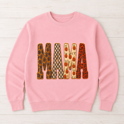 Mama Halloween Casual Loose Sweatshirts