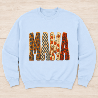 Mama Halloween Casual Loose Sweatshirts
