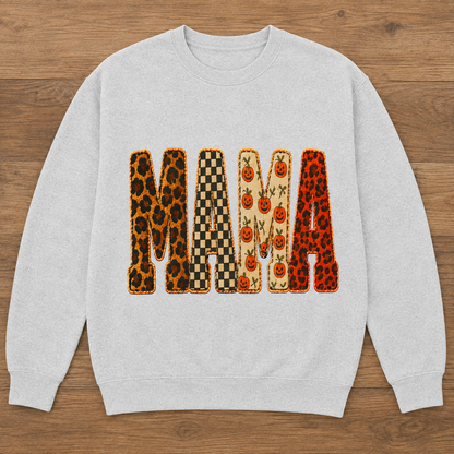 Mama Halloween Casual Loose Sweatshirts