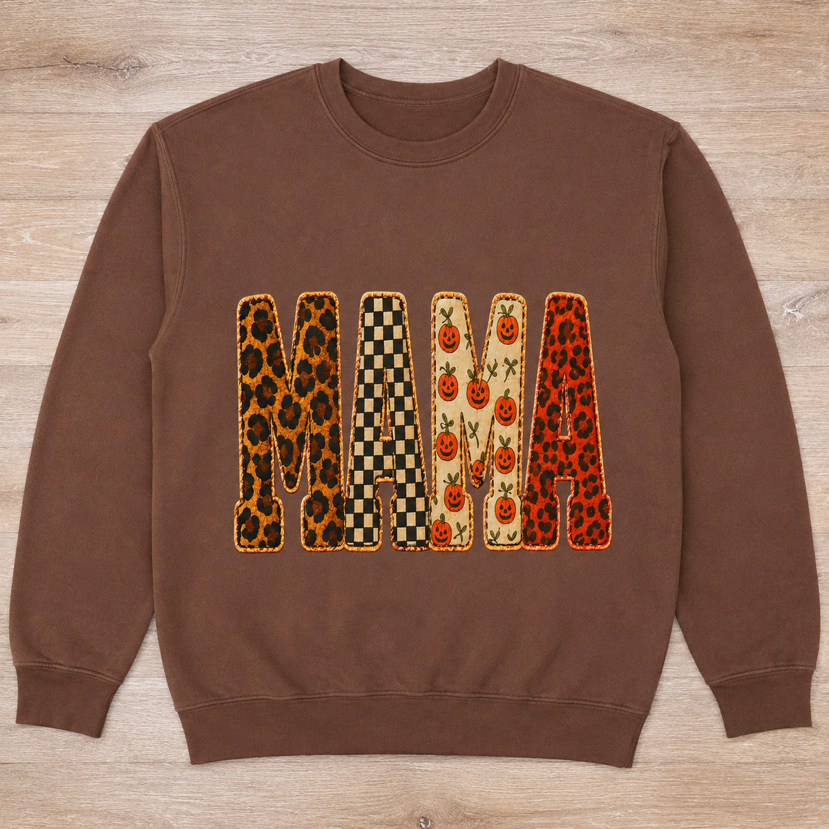 Mama Halloween Casual Loose Sweatshirts