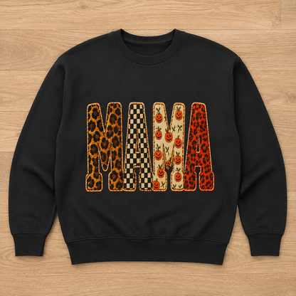 Mama Halloween Casual Loose Sweatshirts