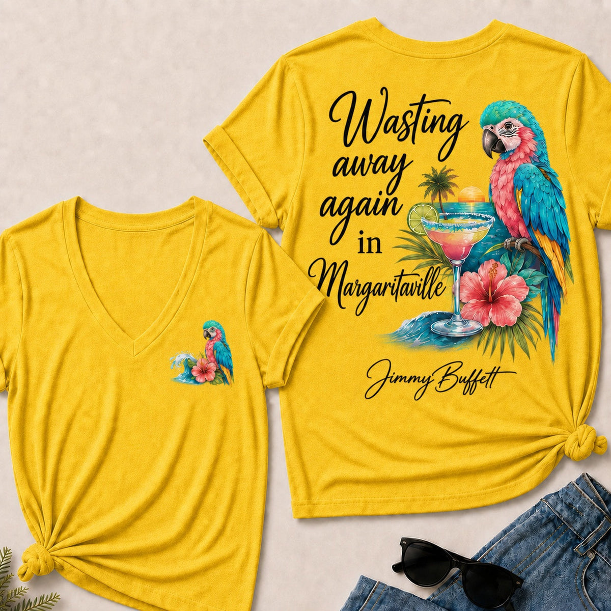 Wasting Away Again in Margaritaville V-Neck T-Shirt