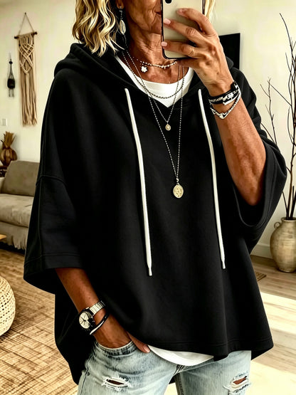 Women's Loose Casual Hooded Sweatshirt