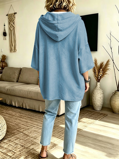 Women's Loose Casual Hooded Sweatshirt