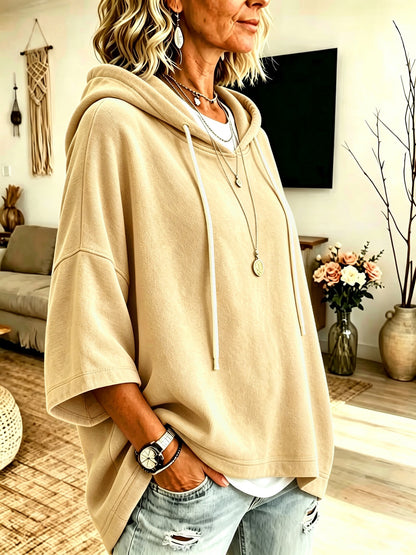 Women's Loose Casual Hooded Sweatshirt
