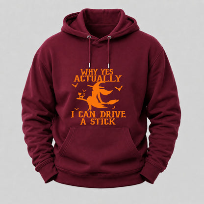Halloween Why Yes Actually I Can Drive A Stick Hoodies