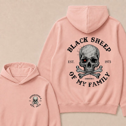 Custom EST.Year Customize GenX Black Sheep Of My Family Hoodie