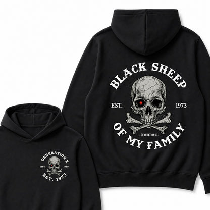 Custom EST.Year Customize GenX Black Sheep Of My Family Hoodie