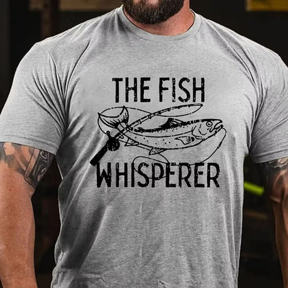 The Fish Whisperer Funny Fishing T-shirt