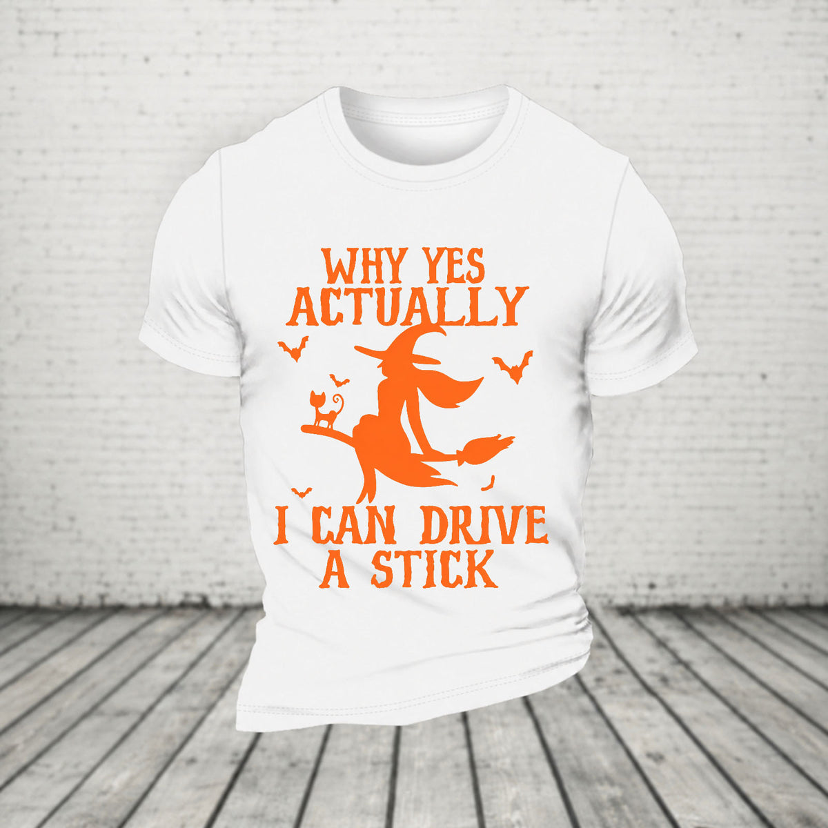 Halloween Why Yes Actually I Can Drive A Stick Casual Loose T-Shirt