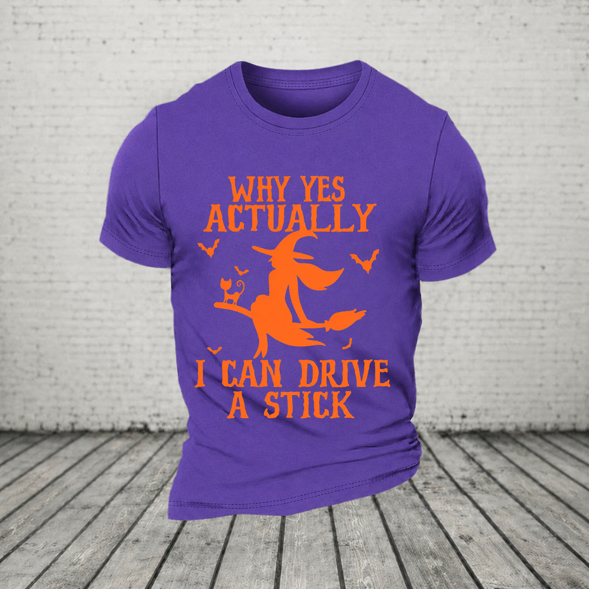 Halloween Why Yes Actually I Can Drive A Stick Casual Loose T-Shirt