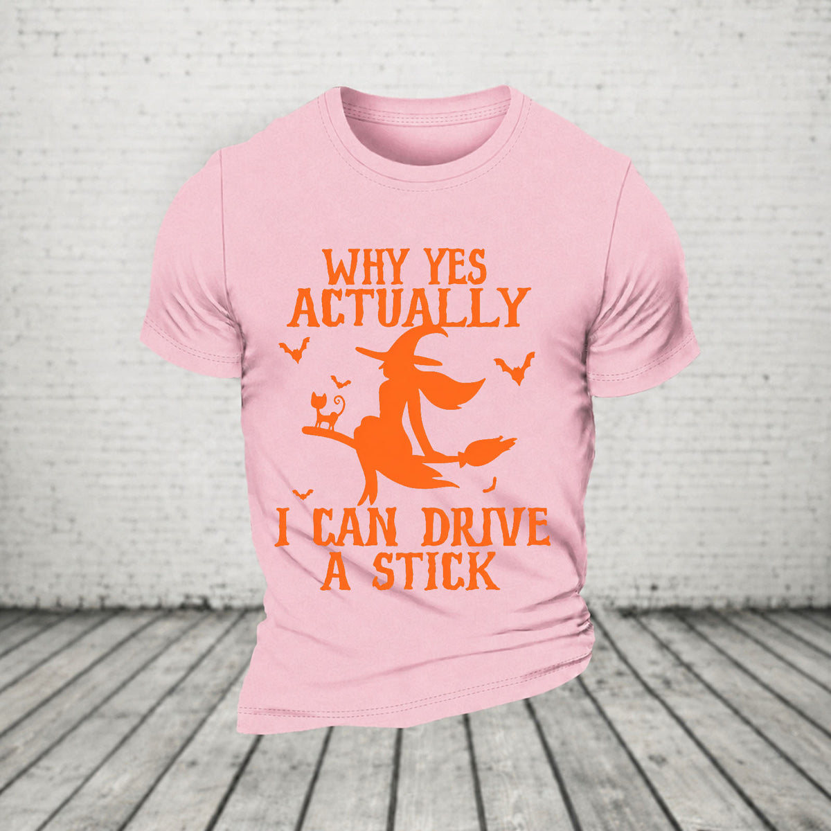 Halloween Why Yes Actually I Can Drive A Stick Casual Loose T-Shirt