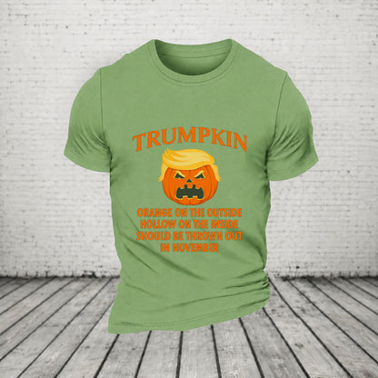Trumpkin Orange On The Outside Hollow On The Inside Should Be Thrown Out In November Casual Loose Halloween T-Shirt