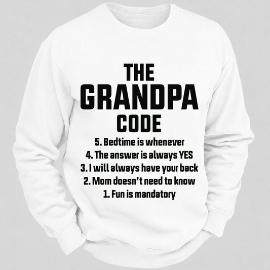 The Grandpa Code Casual Loose Sweatshirts