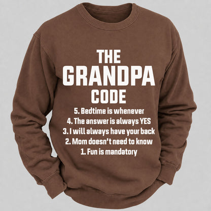 The Grandpa Code Casual Loose Sweatshirts
