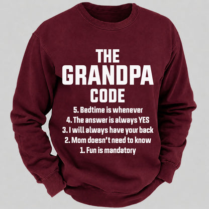 The Grandpa Code Casual Loose Sweatshirts
