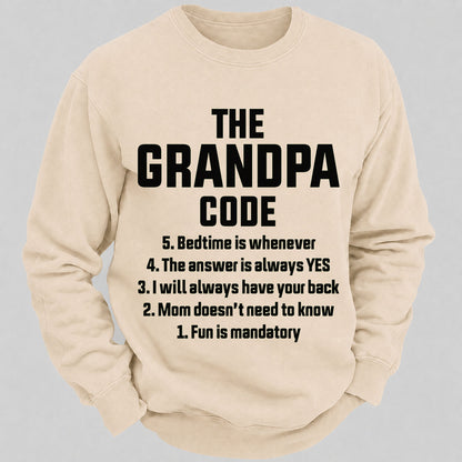 The Grandpa Code Casual Loose Sweatshirts