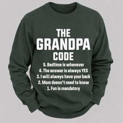 The Grandpa Code Casual Loose Sweatshirts