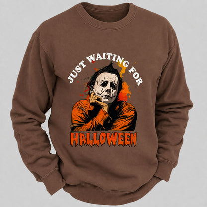 Just Waiting For Halloween Casual Loose Sweatshirts