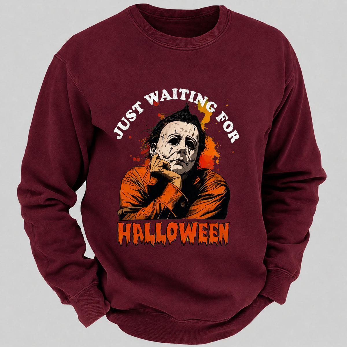 Just Waiting For Halloween Casual Loose Sweatshirts
