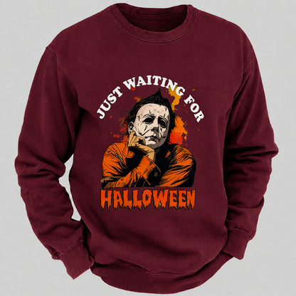 Just Waiting For Halloween Casual Loose Sweatshirts