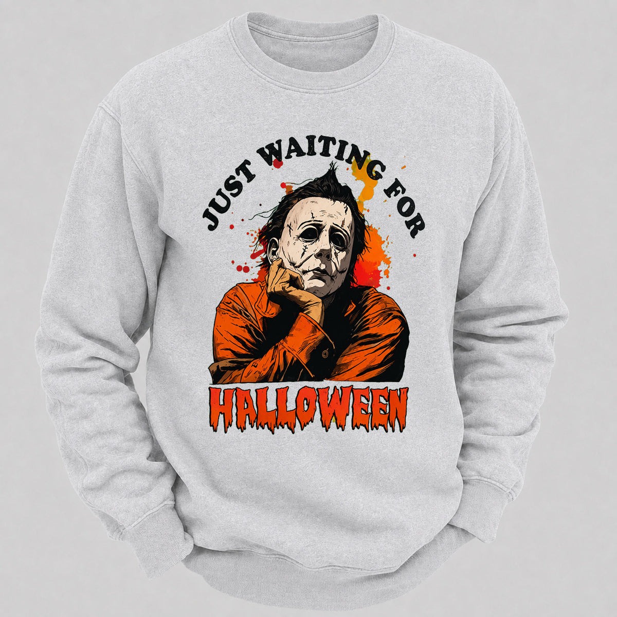 Just Waiting For Halloween Casual Loose Sweatshirts