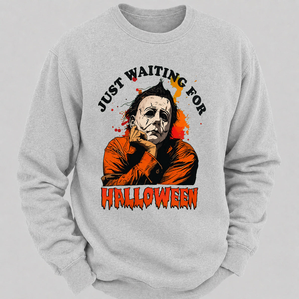 Just Waiting For Halloween Casual Loose Sweatshirts