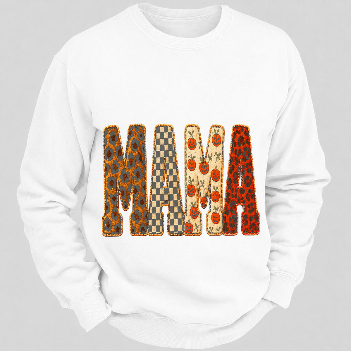 Mama Halloween Casual Loose Sweatshirts