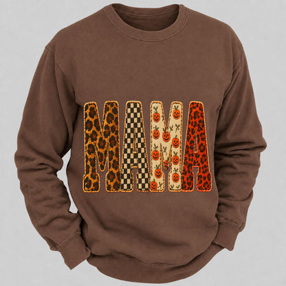 Mama Halloween Casual Loose Sweatshirts