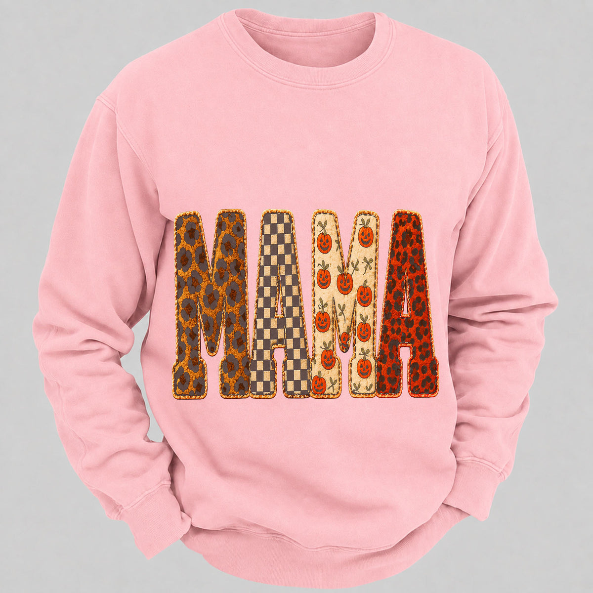 Mama Halloween Casual Loose Sweatshirts