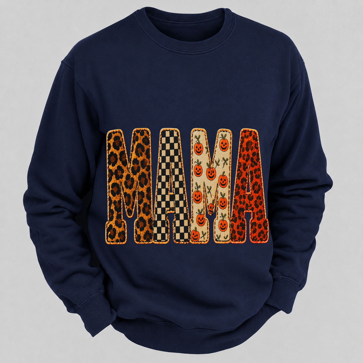 Mama Halloween Casual Loose Sweatshirts