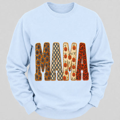 Mama Halloween Casual Loose Sweatshirts